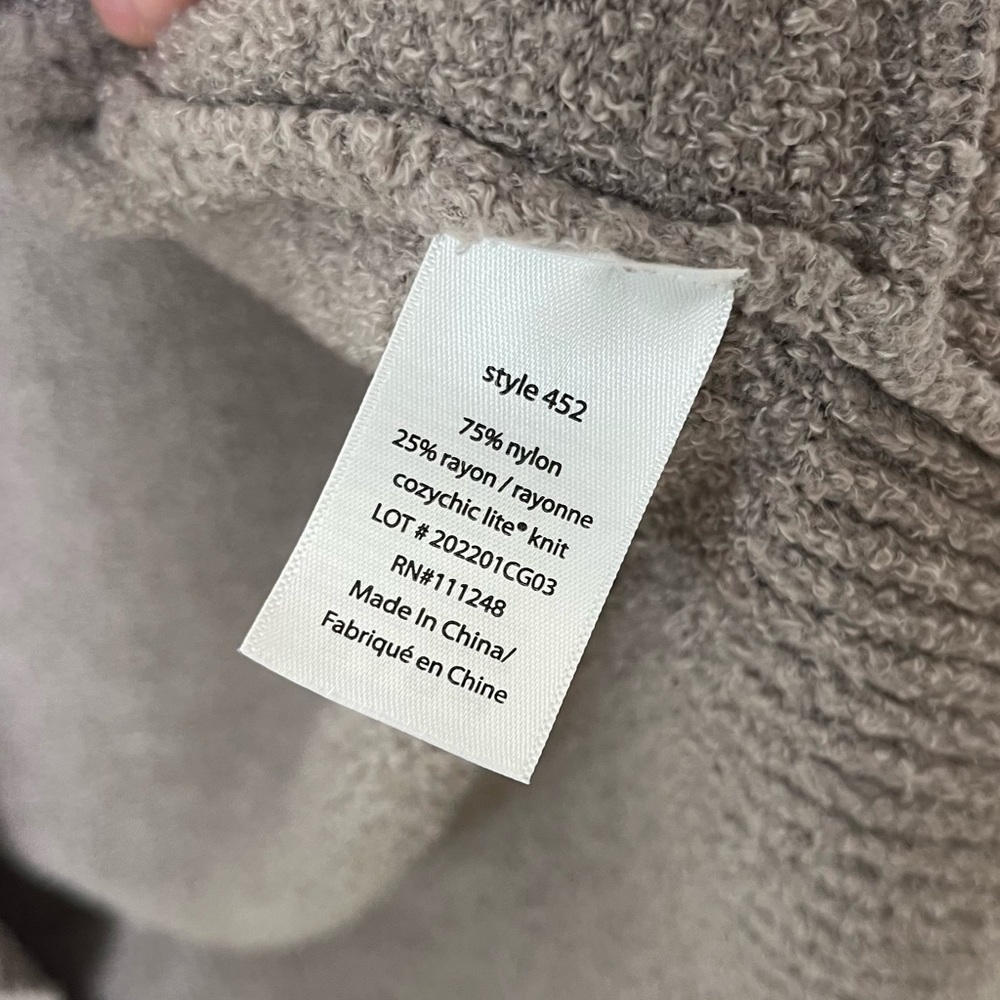BAREFOOT DREAMS Cozy Lite Circle Cardigan Taupe Size XS/S - Picture 12 of 13